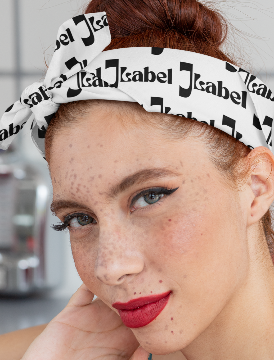 JLabel White Mitpachat (Bandana)