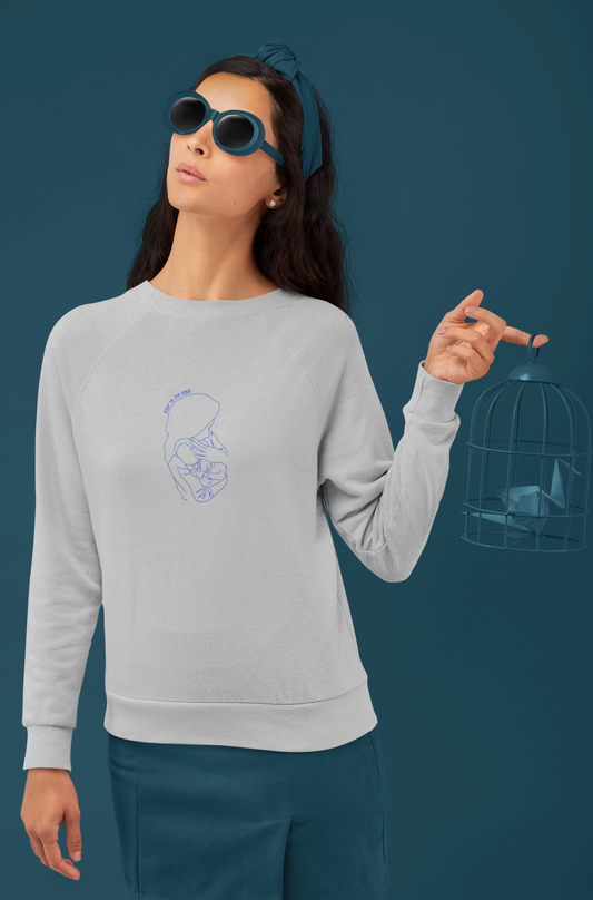 Eshet Chayil Me Emtza Embroidered Crewneck Sweatshirt