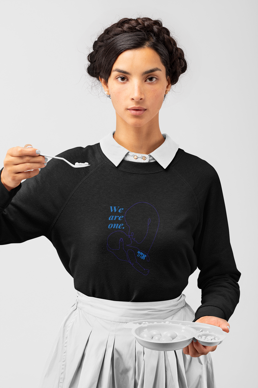 We Are One Embroidered Crewneck Sweatshirt