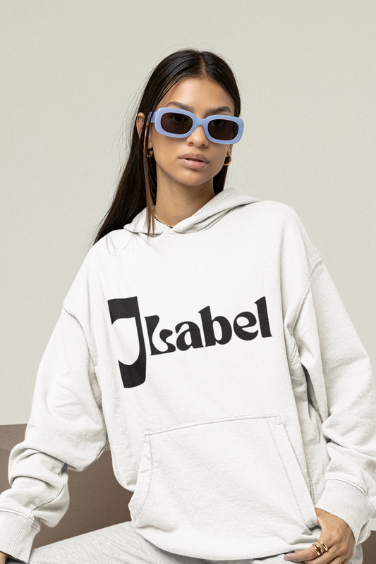 Women's JLabel Design Classic Pullover Hoodie- White