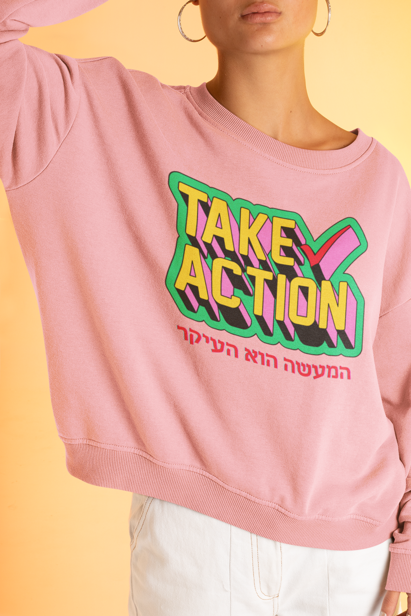 Chabad Take Action Crewneck Sweatshirt