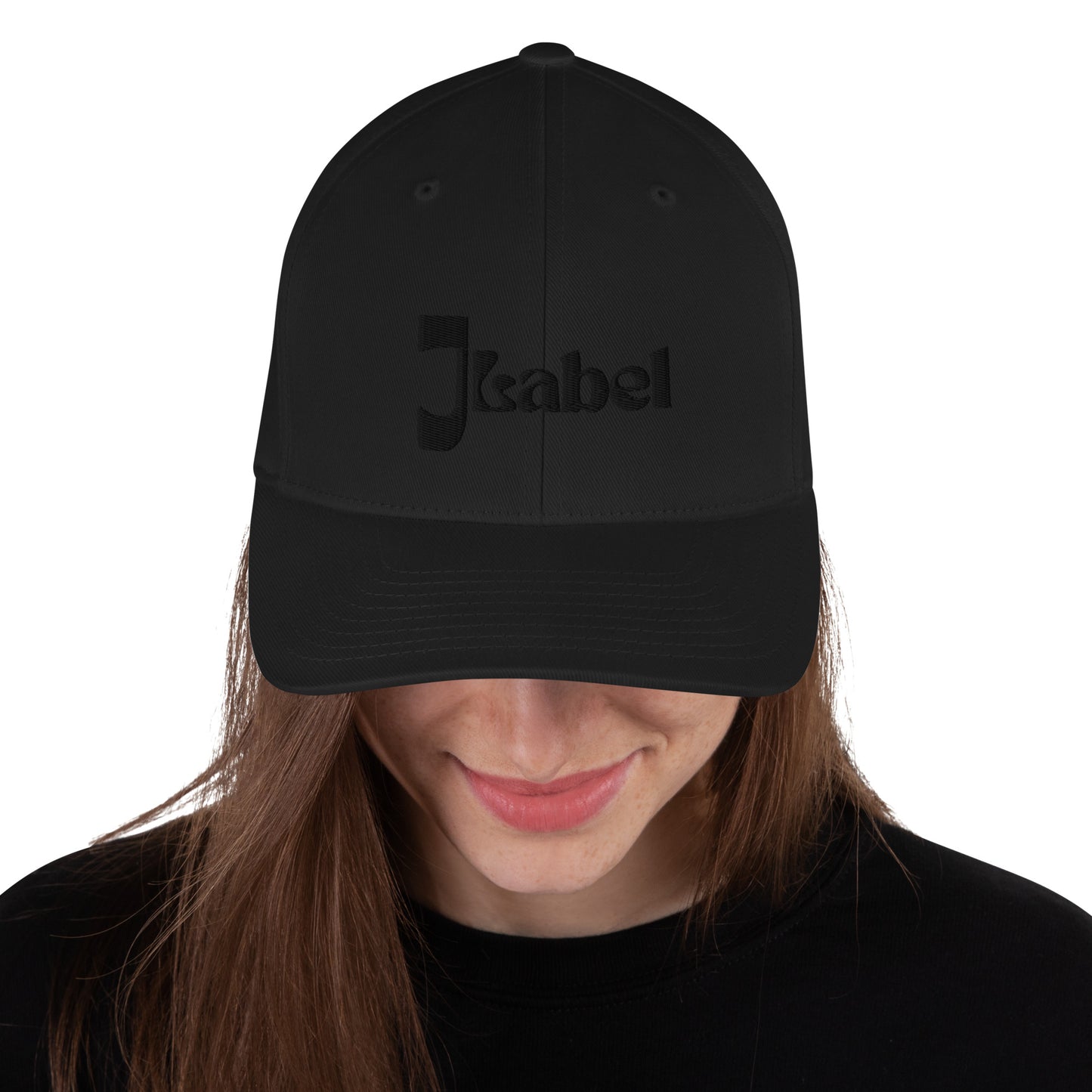 JLabel Embroidered Black Structured Twill Cap