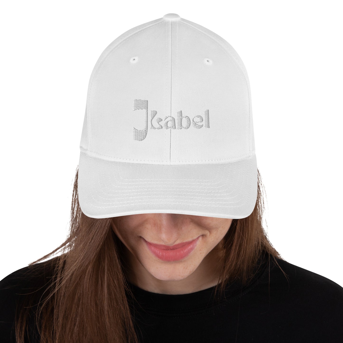 JLabel Embroidered White Structured Twill Cap