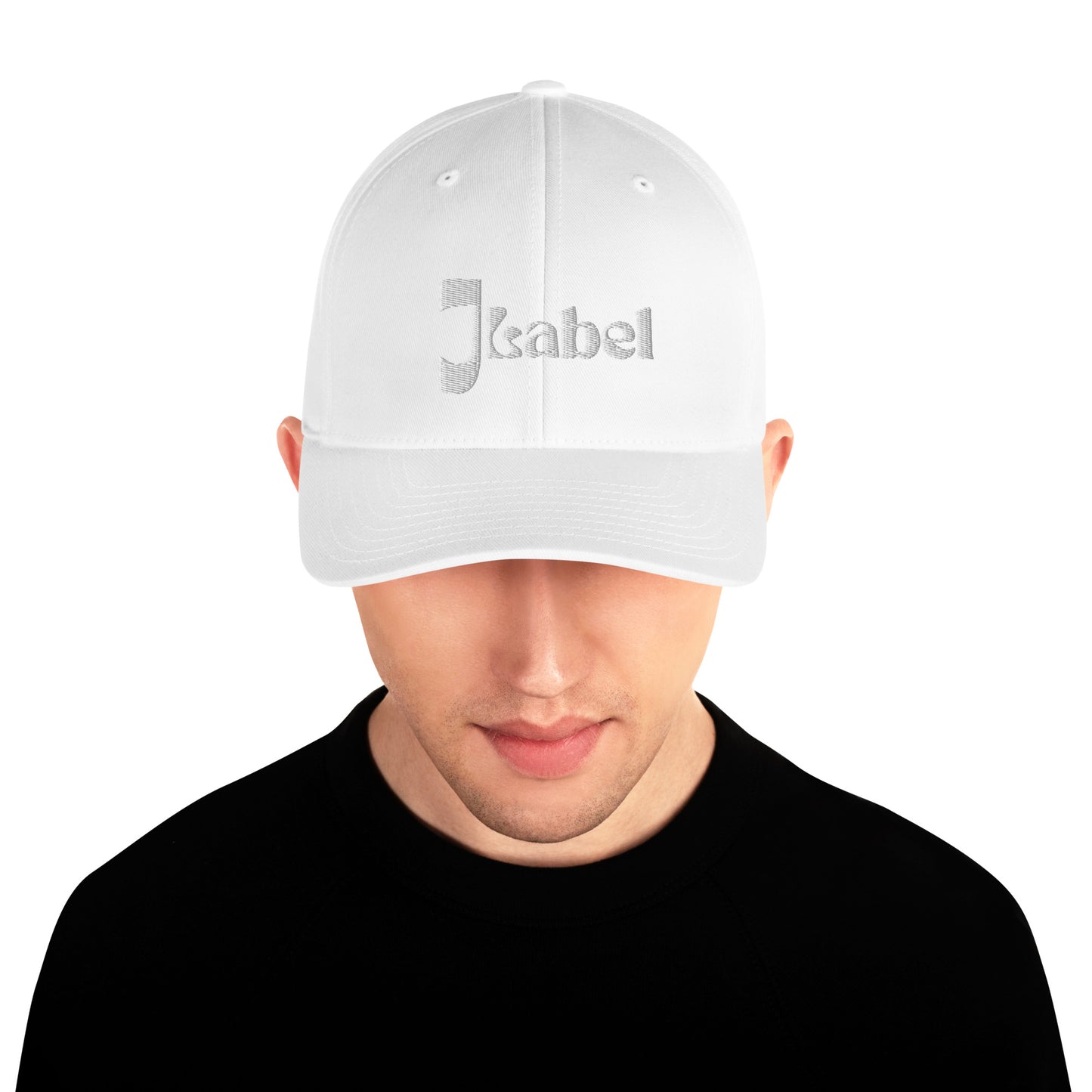 JLabel Embroidered White Structured Twill Cap