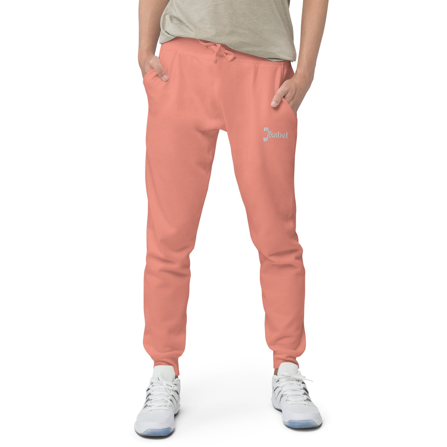 JLabel Classic Design Unisex Fleece Sweatpants - Rusty Pink