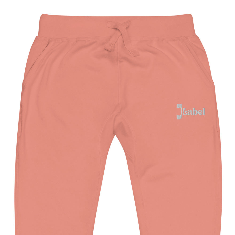 JLabel Classic Design Unisex Fleece Sweatpants - Rusty Pink