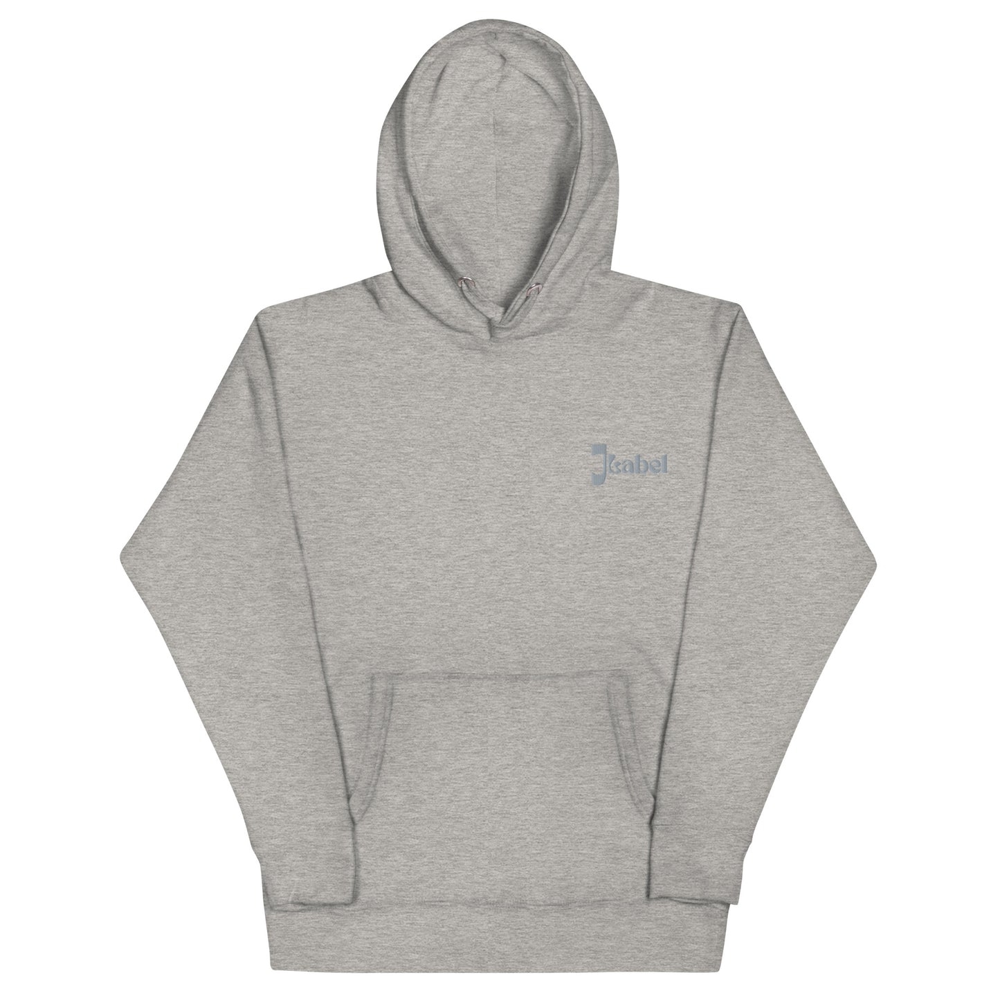 JLabel Classic Design Embroidered Unisex Hoodie- Carbon Grey