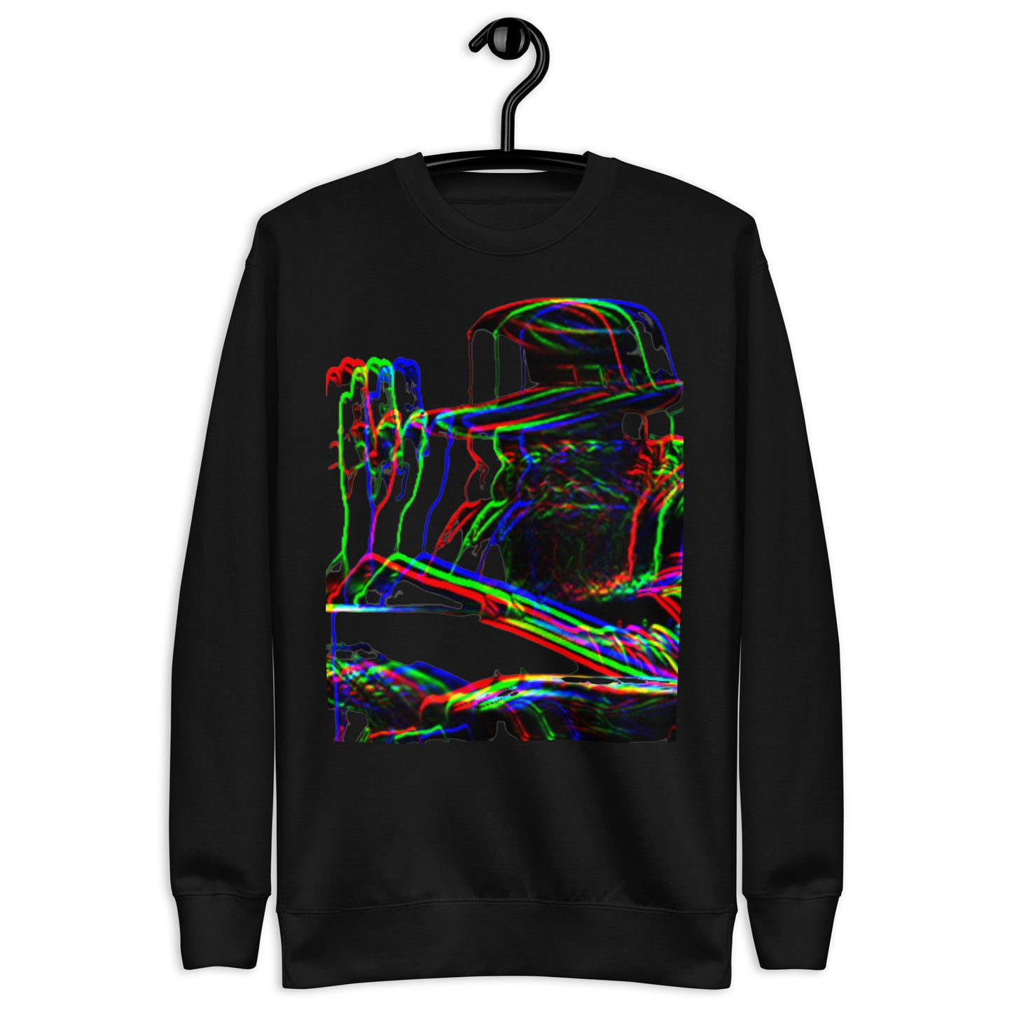 Lubavitch Rebbe Glitch Crewneck Sweatshirt