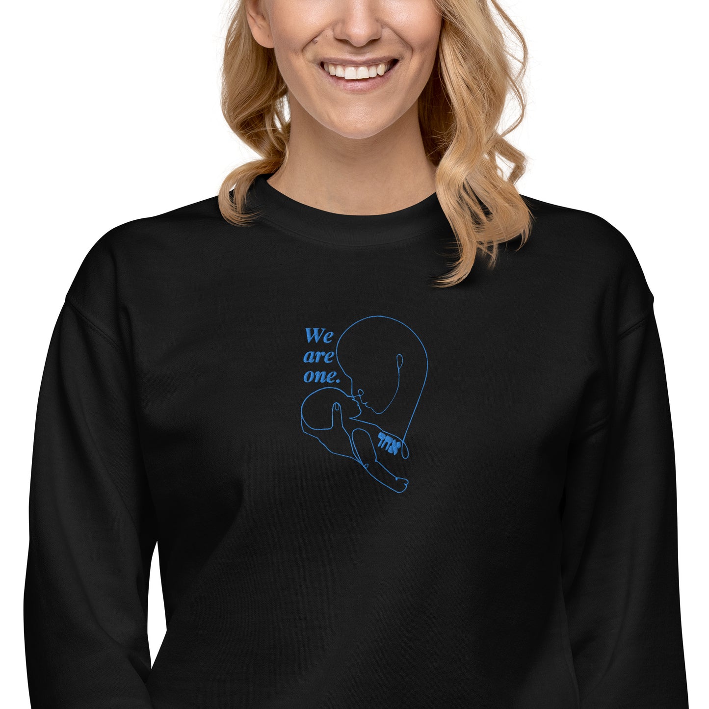 We Are One Embroidered Crewneck Sweatshirt