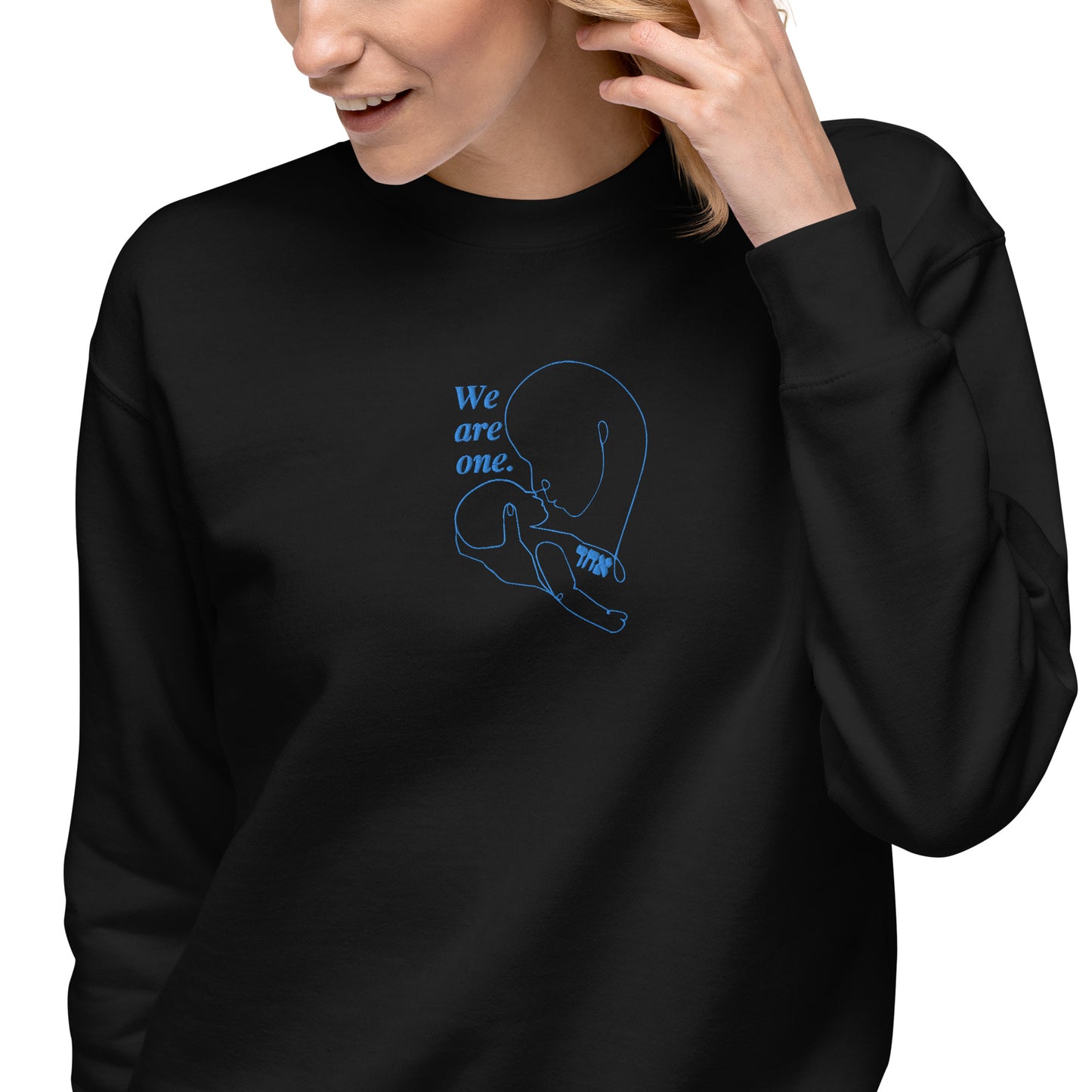 We Are One Embroidered Crewneck Sweatshirt